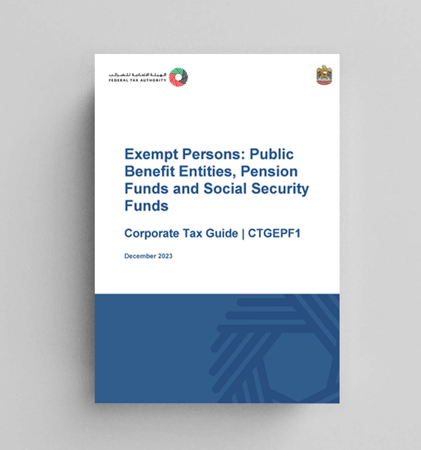 Exempt Persons - Public Benefit Entities Pension Funds and Social Security Funds - 01 12 2023