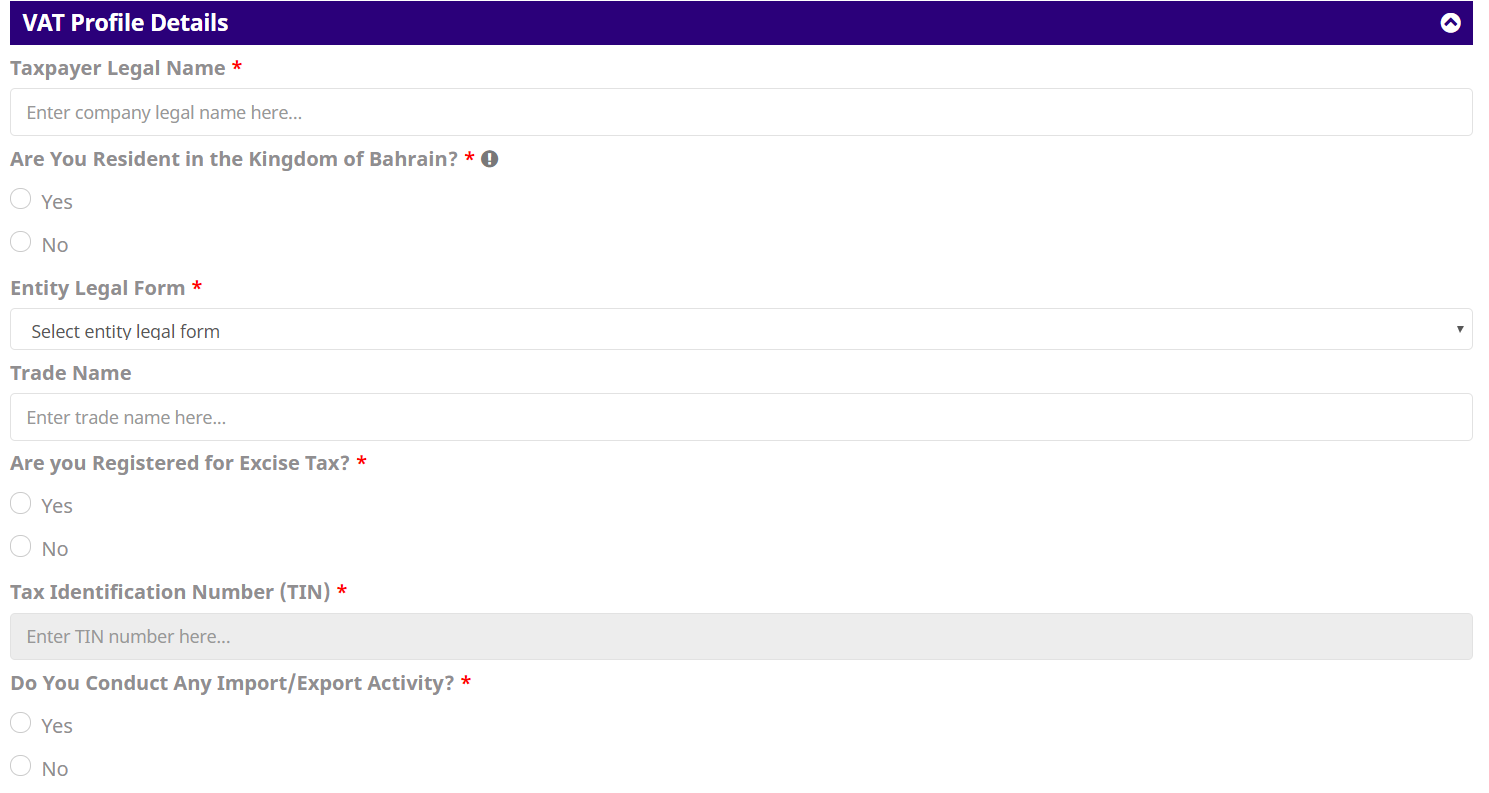 vat profile details in baharin.png